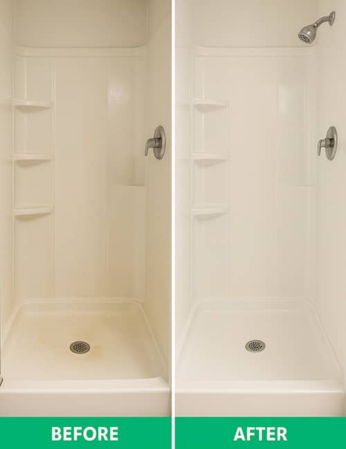 guelph cleaning services by gomaids bathroom shower before and after pictures